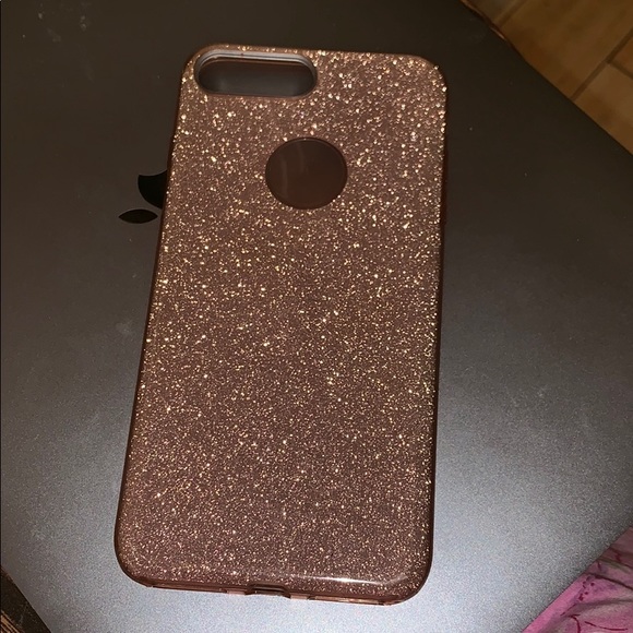 Accessories - iPhone 7/8 PLUS Rose Gold / Pink Sparkle Case